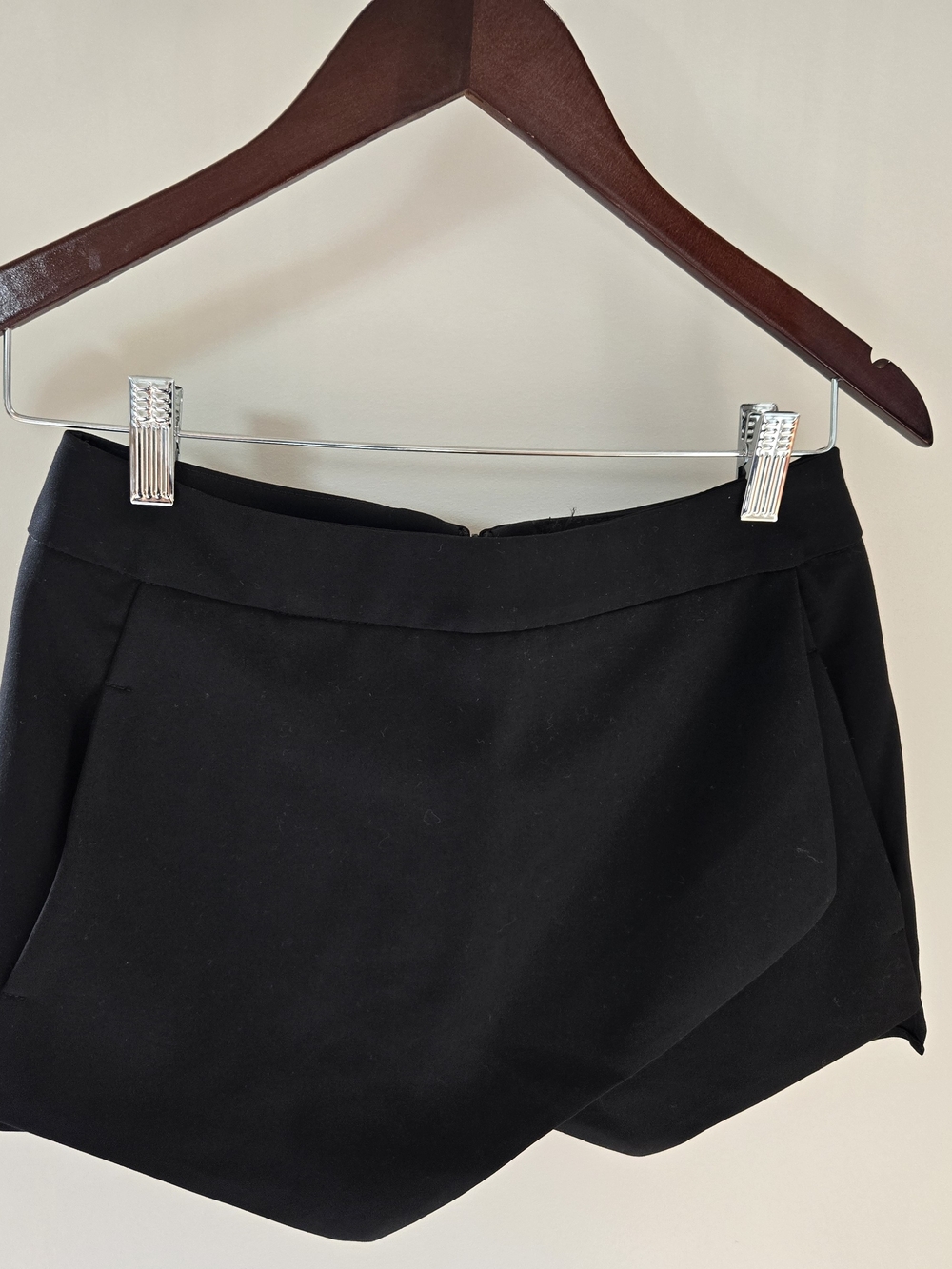 Aqua Black Asymmetrical Skort